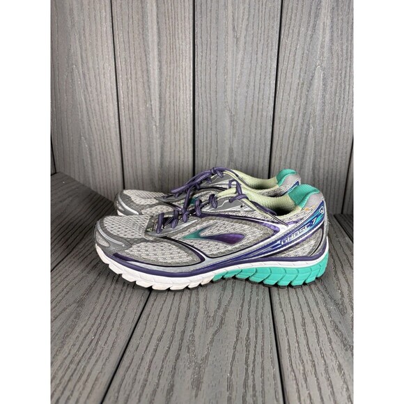 Brooks Ghost  7 Silver Womens 10.5 Medium Athletic Running Shoes - Picture 5 of 11
